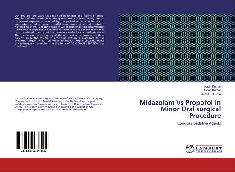 Produktbild: Midazolam Vs Propofol in Minor Oral surgical Procedure
