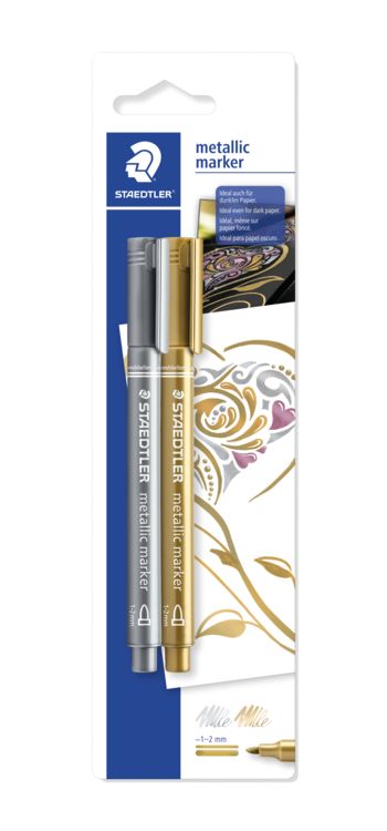 Produktbild: STAEDTLER Lackmarker Metallic 2er Set
