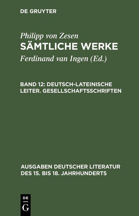Produktbild: Deutsch-lateinische Leiter. Gesellschaftsschriften