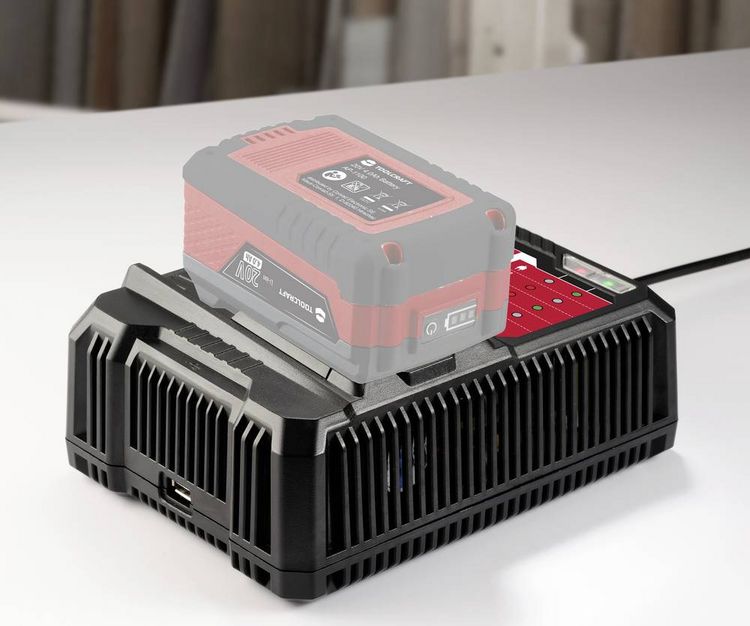 Produktbild: TOOLCRAFT ALG-1802 / TAWB-200 Akkupack-Ladeger&auml;t