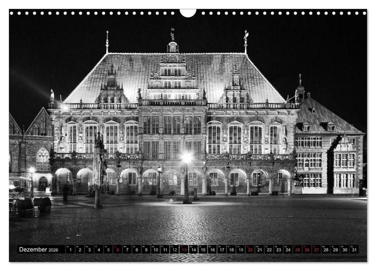 Produktbild: Historisches Bremen (Wandkalender 2026 DIN A3 quer), CALVENDO Monatskalender
