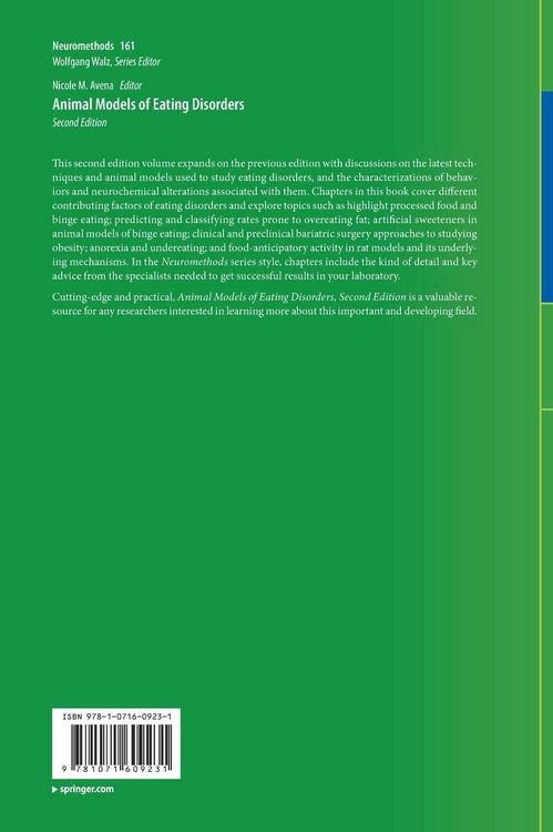 Produktbild: Animal Models of Eating Disorders