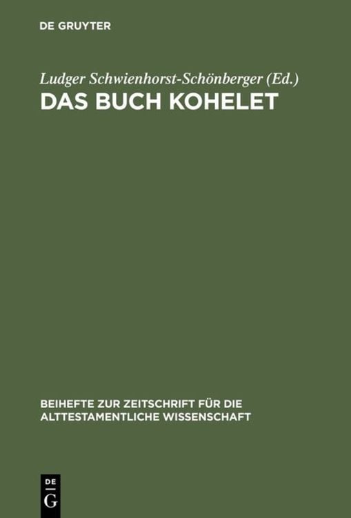 Produktbild: Das Buch Kohelet