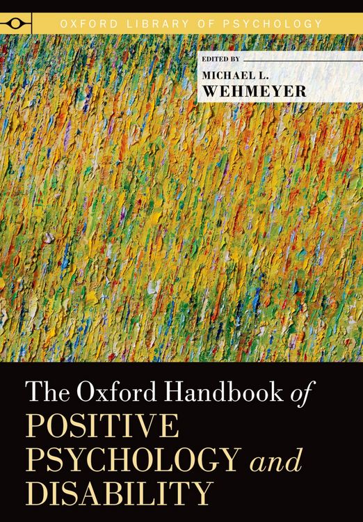Produktbild: The Oxford Handbook of Positive Psychology and Disability