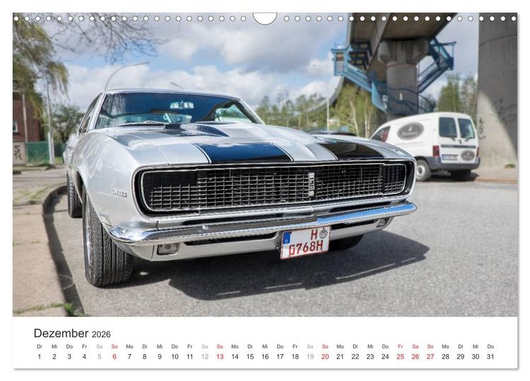 Produktbild: Amerikanische Oldtimer - Vintage US Cars auf Hamburgs Stra&szlig;en (Wandkalender 2026 DIN A3 quer), CALVENDO Monatskalender