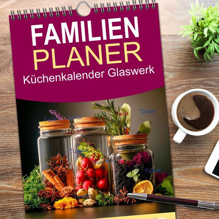 Produktbild: Familienplaner 2026 - K&uuml;chenkalender Glaswerk mit 5 Spalten (Wandkalender, 21 x 45 cm) CALVENDO