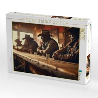 Produktbild: CALVENDO Puzzle Leere Wiskeygl&auml;ser in einer Wild West Bar | 2000 Teile Lege-Gr&ouml;&szlig;e 90x67cm Foto-Puzzle f&uuml;r gl&uuml;ckliche Stunden