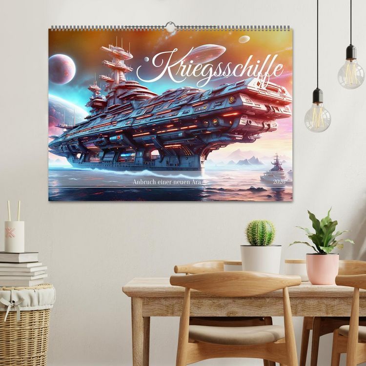 Produktbild: Kriegsschiffe Anbruch einer neuen &Auml;ra (Wandkalender 2026 DIN A2 quer), CALVENDO Monatskalender