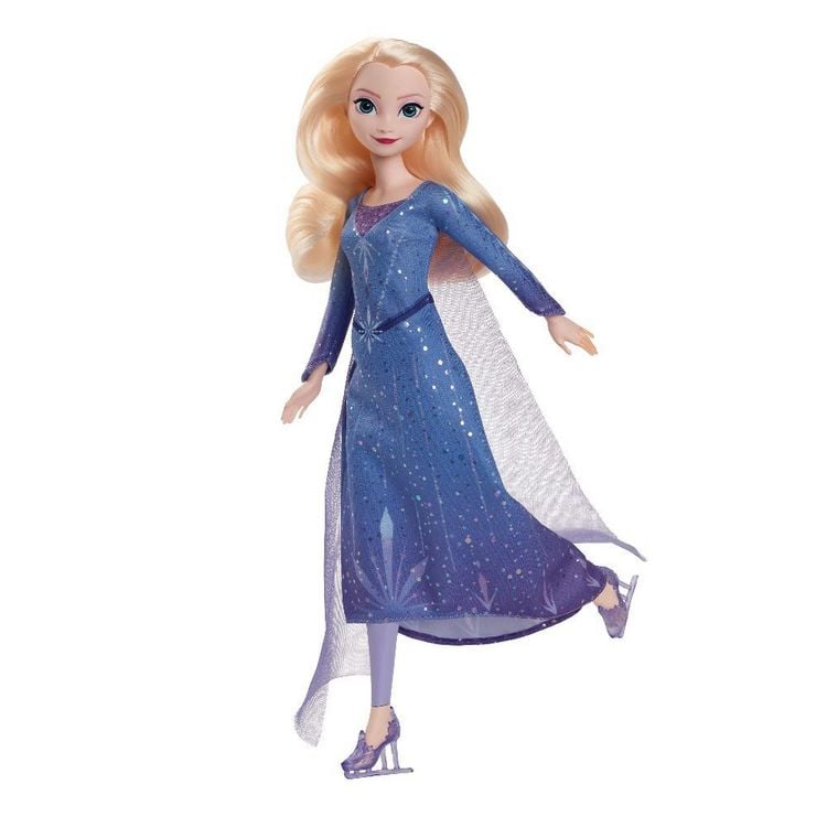 Produktbild: Disney Die Eiskönigin, Eisläuferin Elsa Modepuppe mit Schlittschuhen und Schuhen, inspiriert von Die Eiskönigin: Winterfest“