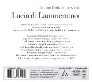 Produktbild: Donizetti: Lucia Di Lammermoor