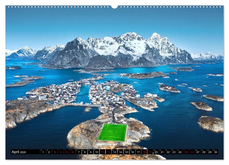 Produktbild: Lofoten Inselzauber (hochwertiger Premium Wandkalender 2026 DIN A2 quer), Kunstdruck in Hochglanz