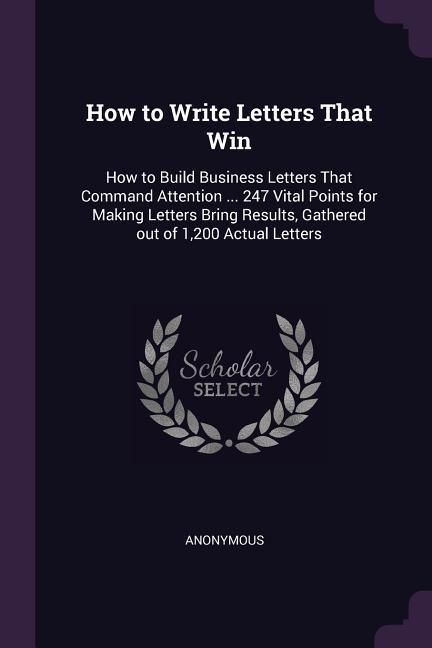 Produktbild: How to Write Letters That Win