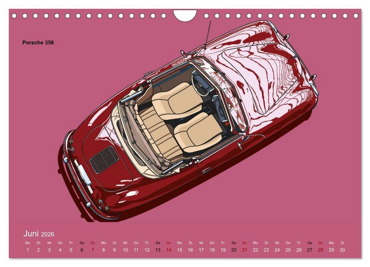 Produktbild: Made in Germany - Illustrationen deutscher Oldtimer (Wandkalender 2026 DIN A4 quer), CALVENDO Monatskalender
