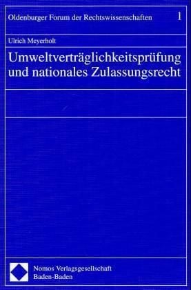 Produktbild: Umweltvertr&auml;glichkeitspr&uuml;fung und nationales Zulassungsrecht