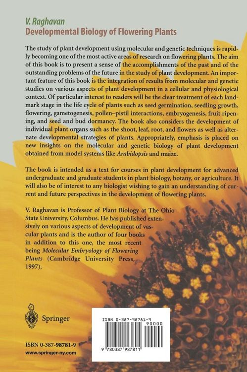 Produktbild: Developmental Biology of Flowering Plants