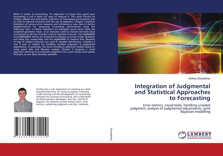 Produktbild: Integration of Judgmental and Statistical Approaches to Forecasting