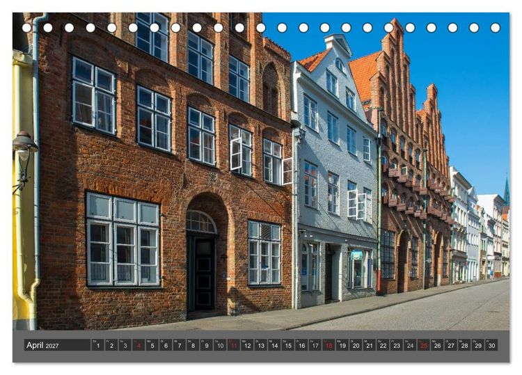 Produktbild: Die Hansestadt L&uuml;beck (Tischkalender 2027 DIN A5 quer), CALVENDO Monatskalender