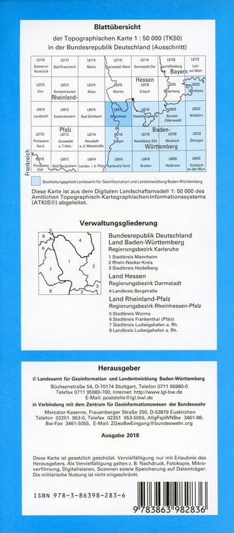 Produktbild: Mannheim 1 : 50 000