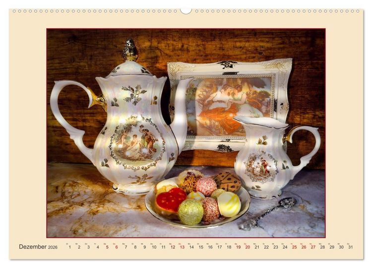 Produktbild: Im Caf&eacute; Nostalgie (Wandkalender 2026 DIN A2 quer), CALVENDO Monatskalender