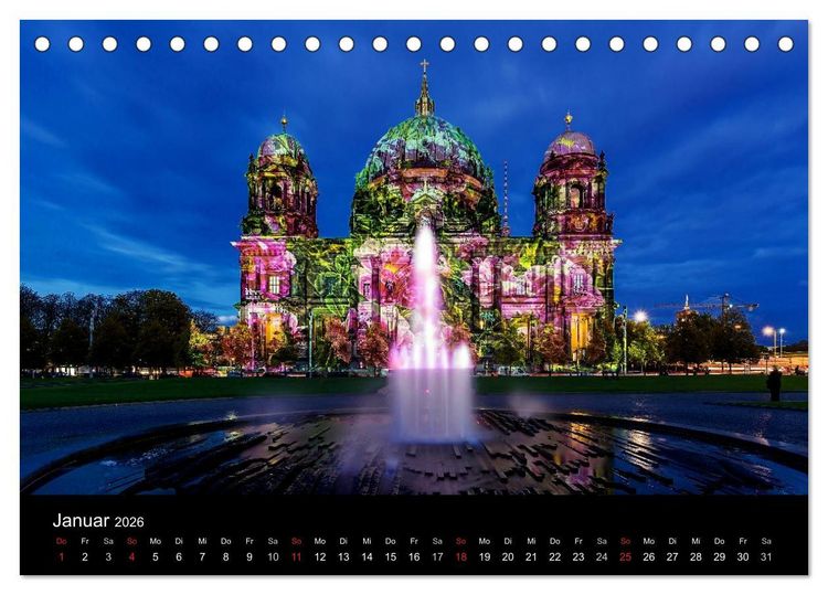 Produktbild: Colours of Berlin (Tischkalender 2026 DIN A5 quer), CALVENDO Monatskalender