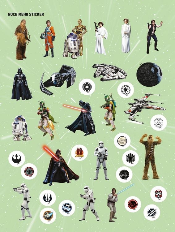 Produktbild: Star Wars: 1001 Sticker - Stickern - R&auml;tseln - Ausmalen