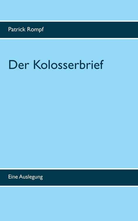 Produktbild: Der Kolosserbrief