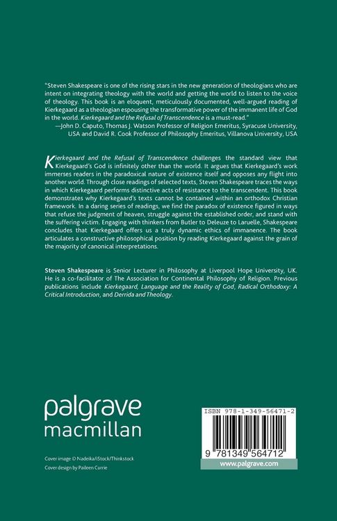 Produktbild: Kierkegaard and the Refusal of Transcendence