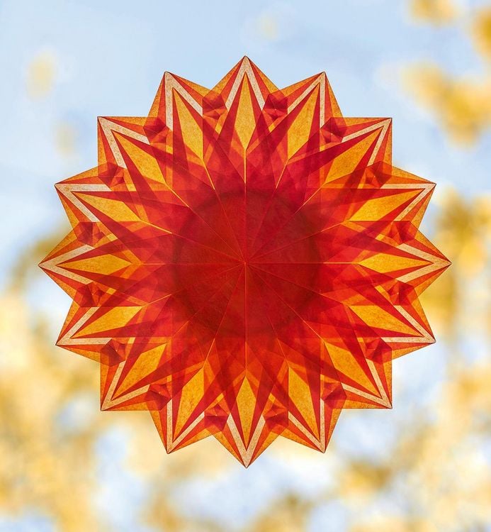 Produktbild: Magische Fenstersterne aus Seidenpapier