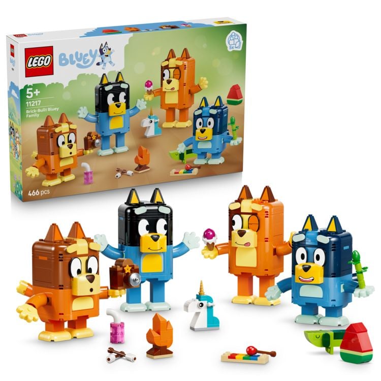 Produktbild: LEGO 11217 Blueys Familie aus LEGO Steinen, Spielzeug f&uuml;r Kleinkinder