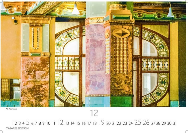 Produktbild: Jugendstil Kalender 2027 &ndash; Wandkalender | Fotokalender Kunst 35x50cm Gro&szlig;format - Stilvolle k&uuml;nstlerische Motiven im Jugendstil f&uuml;r das ganze Jahr.