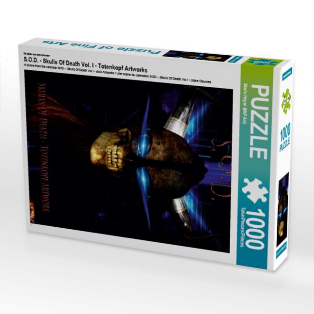 Produktbild: CALVENDO Puzzle Ein Motiv aus dem Kalender S.O.D. - Skulls Of Death Vol. I - Totenkopf Artworks | 1000 Teile Lege-Gr&ouml;&szlig;e 64x48cm Foto-Puzzle f&uuml;r gl&uuml;ckliche Stunden
