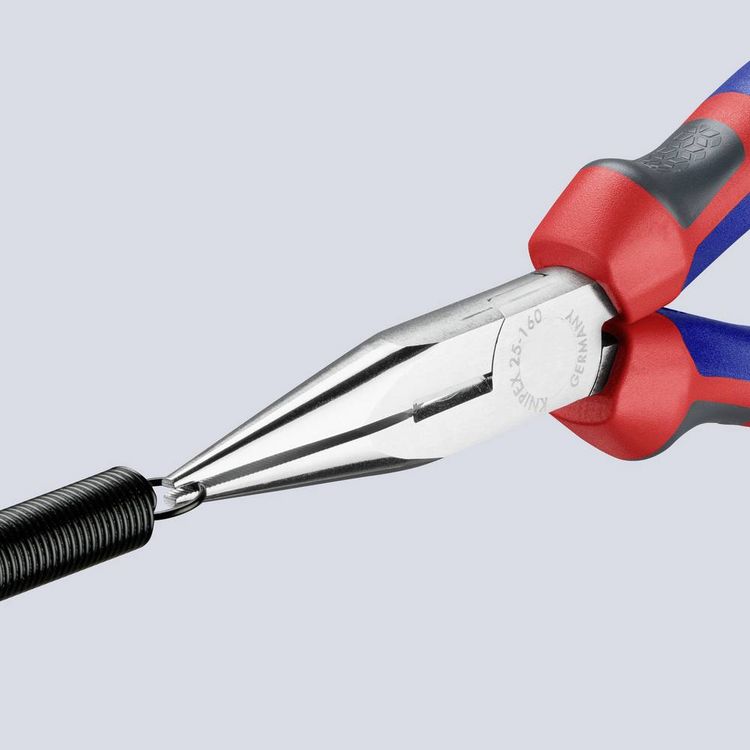 Produktbild: Knipex 25 05 160 Elektronik- u. Feinmechanik Flachrundzange Gerade Vanadium Elektrostahl 160mm