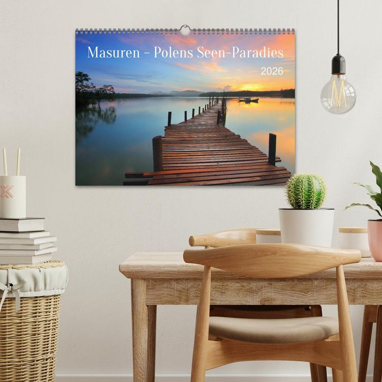 Produktbild: Masuren - Polens Seen-Paradies (Wandkalender 2026 DIN A3 quer), CALVENDO Monatskalender
