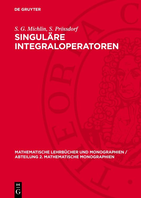 Produktbild: Singul&auml;re Integraloperatoren