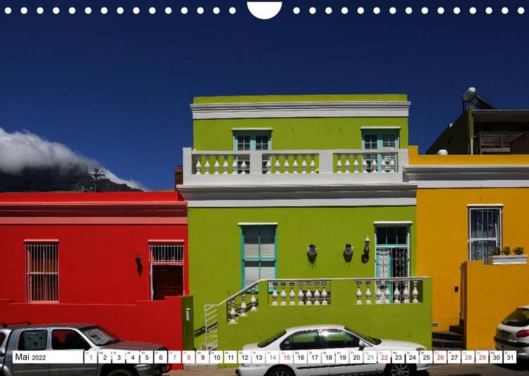 Produktbild: Bo-Kaap - Kapstadt buntestes Stadtviertel (Wandkalender 2022 DIN A4 quer)