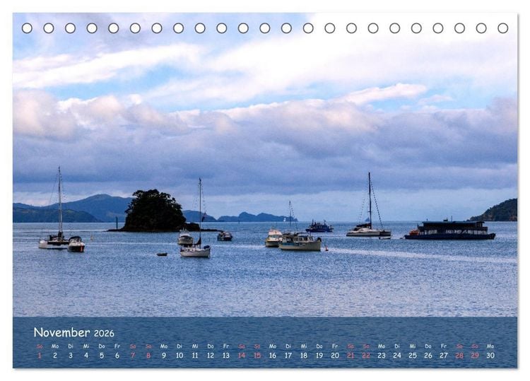 Produktbild: Magische Orte: Neuseeland (Tischkalender 2026 DIN A5 quer), CALVENDO Monatskalender