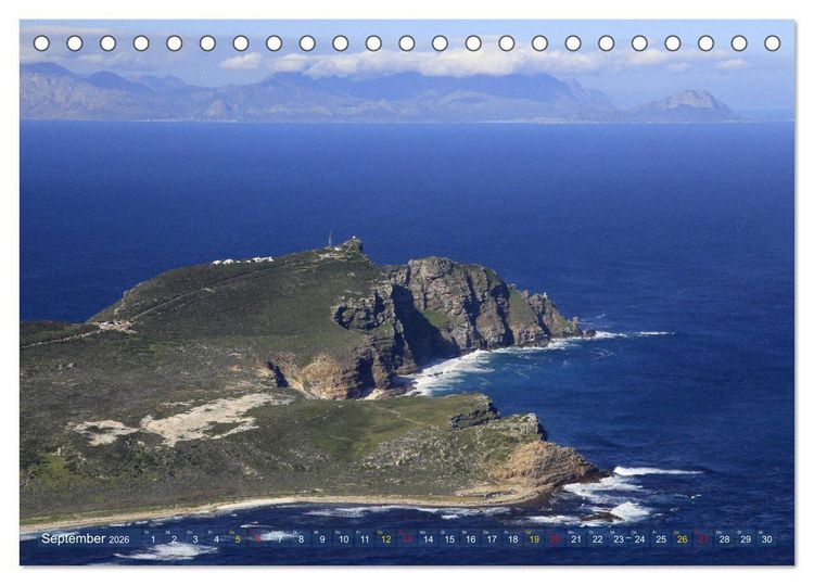 Produktbild: S&uuml;dafrika - K&uuml;stenflug von Kapstadt bis Dyker Island (Tischkalender 2026 DIN A5 quer), CALVENDO Monatskalender