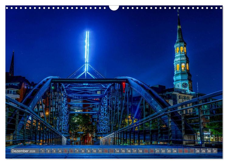 Produktbild: Hamburg City Vibes (Wandkalender 2026 DIN A3 quer), CALVENDO Monatskalender
