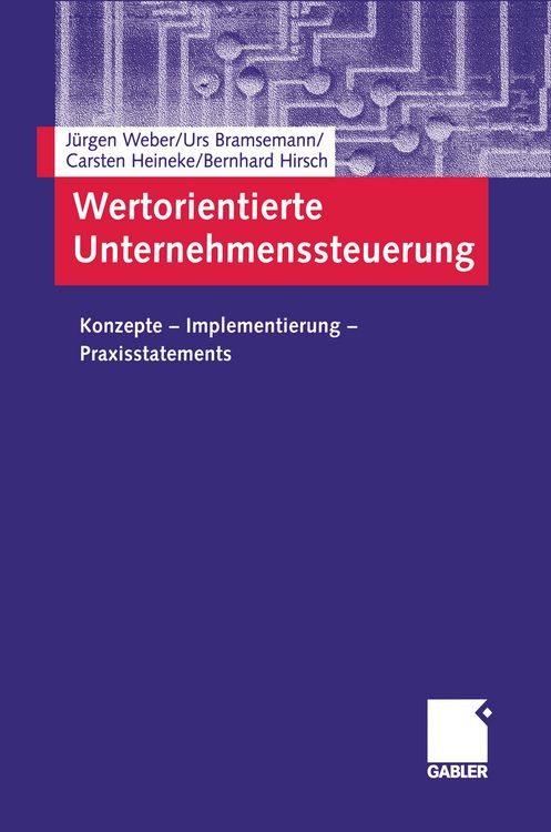 Produktbild: Wertorientierte Unternehmenssteuerung