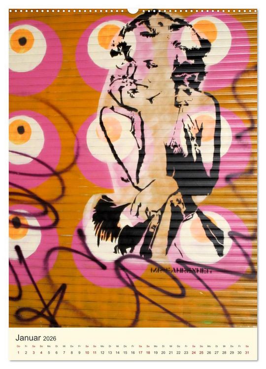 Produktbild: Famous Women in StreetArt (Wandkalender 2026 DIN A2 hoch), CALVENDO Monatskalender