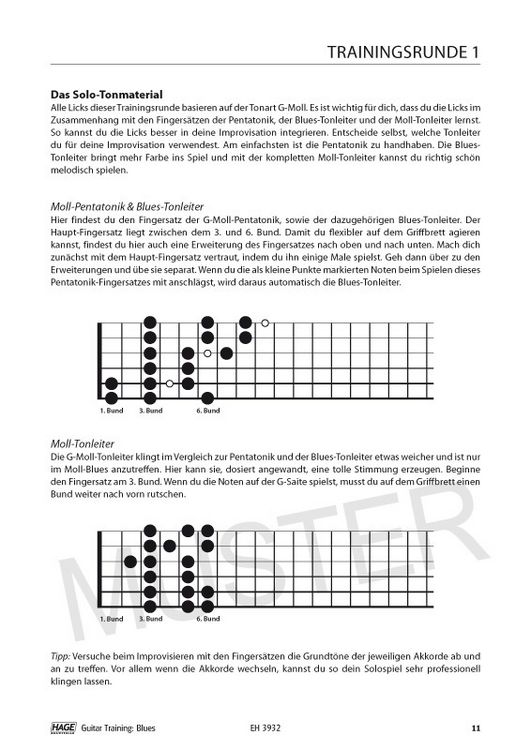 Produktbild: Guitar Training Blues + CD + DVD