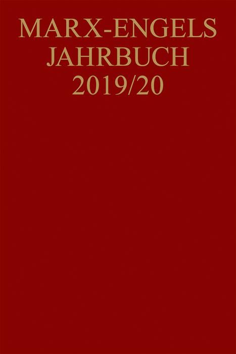 Produktbild: Marx-Engels-Jahrbuch 2019/20