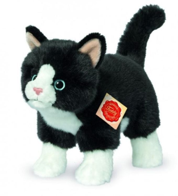 Bild vom Artikel Teddy-Hermann - Collection Katzen - Katze stehend schwarz/weiß, 20 cm vom Autor 