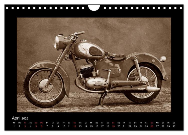 Produktbild: Motorrad Oldtimer aus &Ouml;sterreich (Wandkalender 2026 DIN A4 quer), CALVENDO Monatskalender