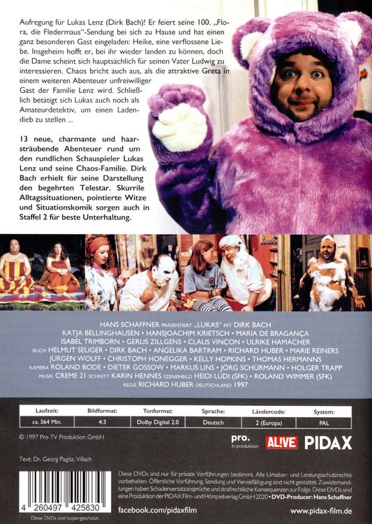 Produktbild: Lukas, Staffel 2 / Weitere 13 Folgen der Comedyserie mit Dirk Bach (Pidax Serien-Klassiker) [2 DVDs]