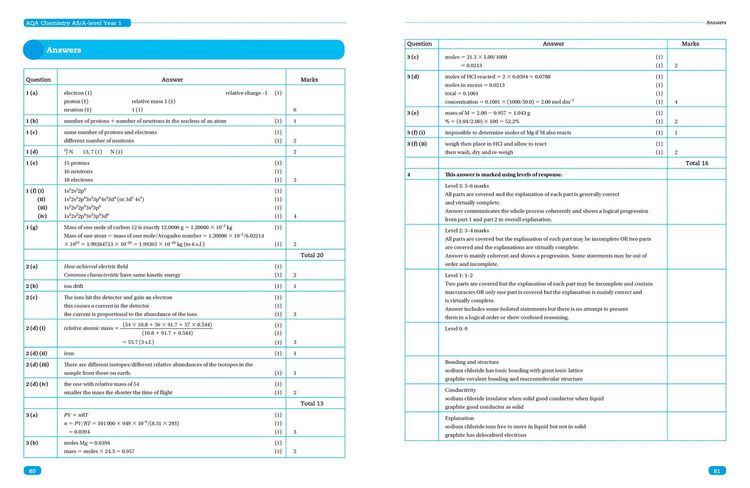 Produktbild: AQA A Level Chemistry Year 1 & AS Paper 1