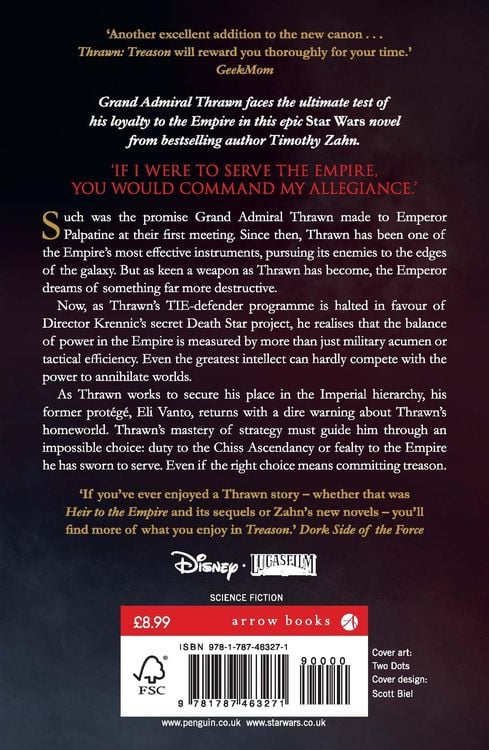 Produktbild: Star Wars: Thrawn: Treason (Book 3)