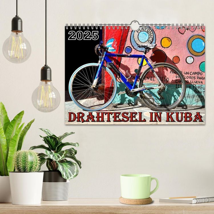 Produktbild: Drahtesel in Kuba (Wandkalender 2026 DIN A4 quer), CALVENDO Monatskalender