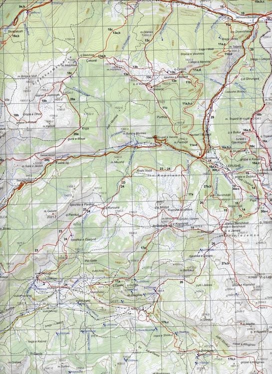 Produktbild: Hiking Map Northern Albania