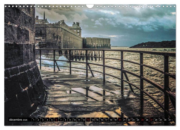 Produktbild: SAINT-MALO, C&ocirc;te d'Emeraude (Calendrier mural 2026 DIN A3 vertical), CALVENDO calendrier mensuel